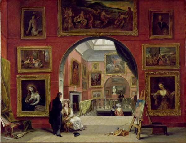 Interior of the Royal Institution, during the Old Master Exhibition, Summer 1832, 1833 by Romanticism