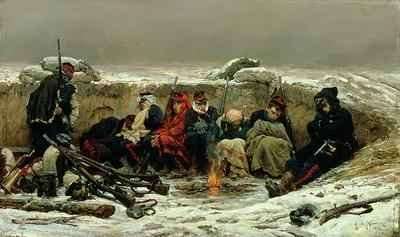In the Trenches 1874 by Romanticism
