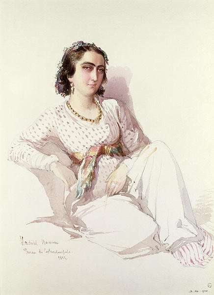 Hadice Hanim - lady from Istanbul, 1852 by Romanticism