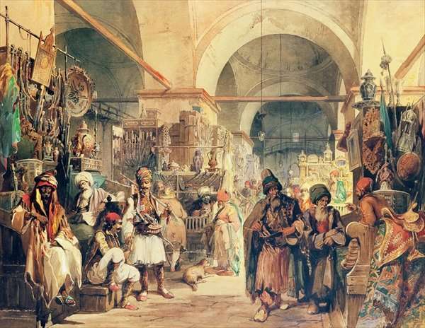 A Turkish Bazaar, 1854 by Romanticism