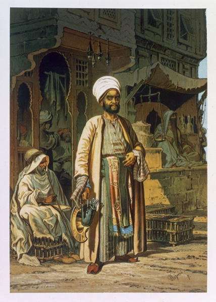 The Barber, from Souvenir of Cairo, 1862 by Romanticism