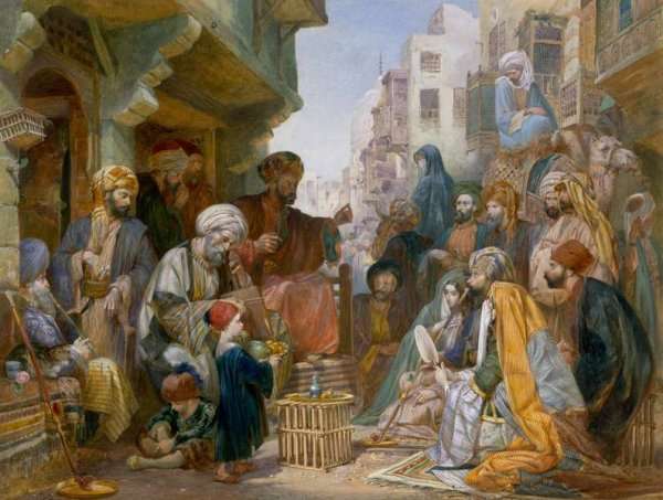 Turkish Street Scene by Romanticism
