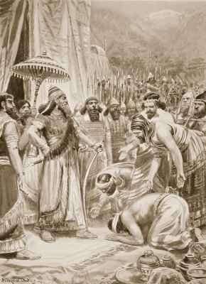 Buying off Assur bani pal with gifts by Romanticism