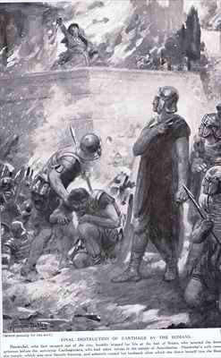 The Final Destruction of Carthage by the Romans by Romanticism