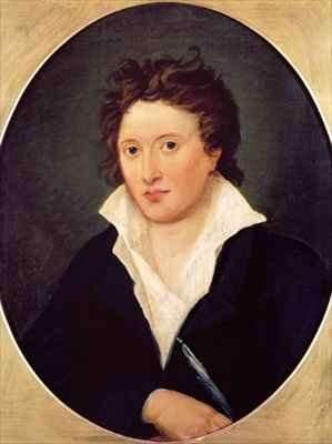 Portrait of Percy Bysshe Shelley by Romanticism