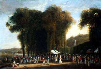 Jour de Fete at StCloud British troops on duty September 1815 by Romanticism