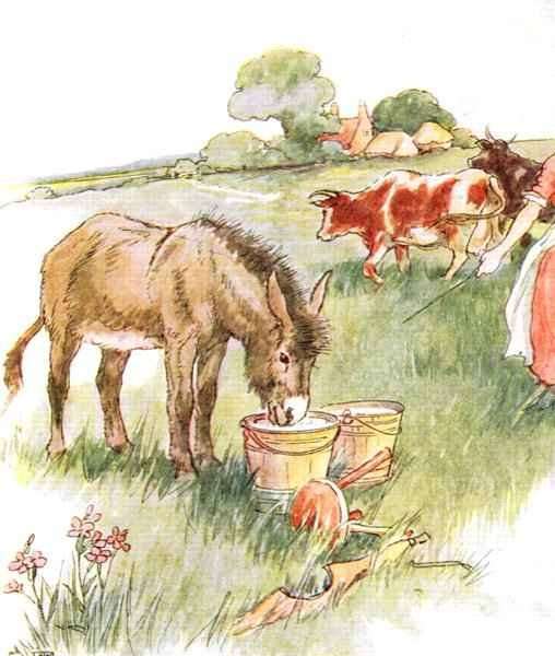 Saw two pails full of milk and had a long lovely drink by Romanticism