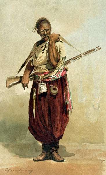 17th century Zaporogue Cossack, late 19th century by Romanticism