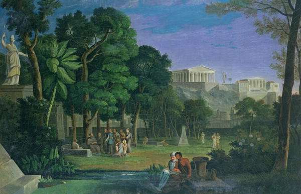 The Philosophers Garden, Athens, 1834 by Romanticism