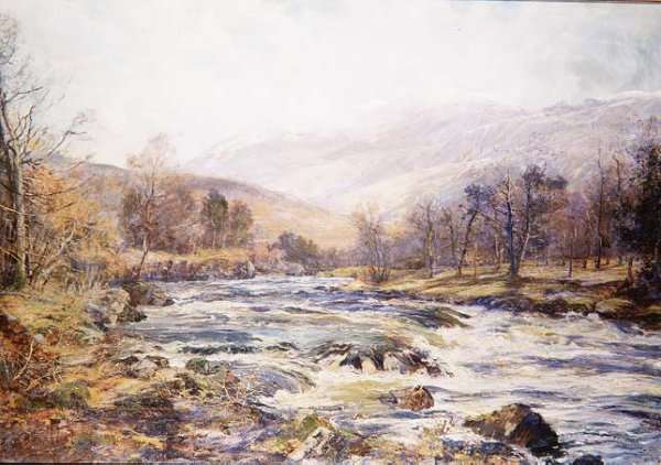 O River of Winter Sunshine Scotland by Romanticism