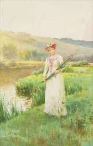 By the River by Romanticism