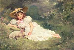 The Little Shepherdess by Romanticism