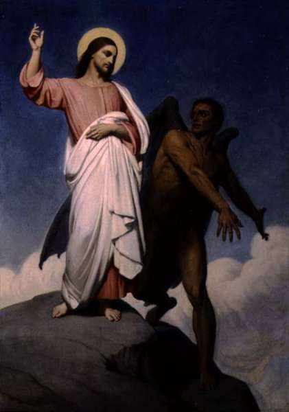 The Temptation of Christ, 1854 by Romanticism