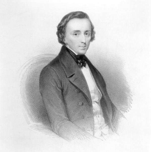 Portrait of Frederic Chopin 1810-49 Polish composer and pianist by Romanticism