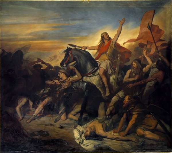 Battle of Tolbiac in AD 496, 1837 by Romanticism