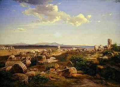The Temple Ruins at Selinunte by Romanticism