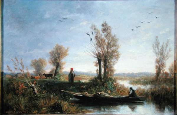 The Banks of a Canal by Romanticism