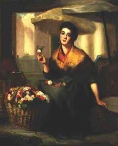 The Flower Seller by Romanticism