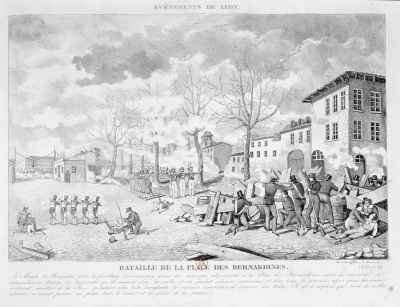 Revolt of the silk workers of Lyon by Romanticism