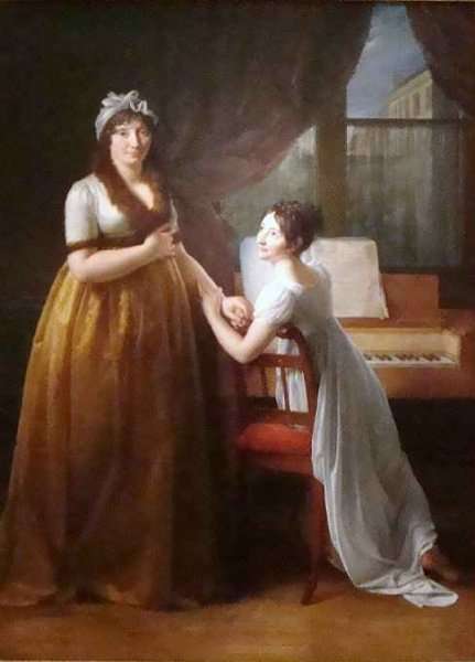 La Comtesse de Morel Vinde and Her Daughter by Romanticism