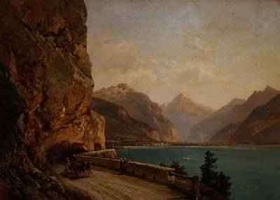 An Italian Lake by Romanticism