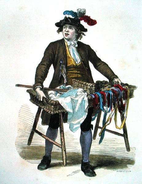 Ribbon Seller in 1774 by Romanticism