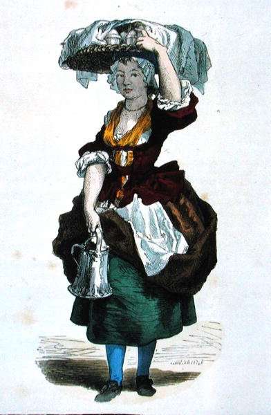 Cream Seller in 1774 by Romanticism