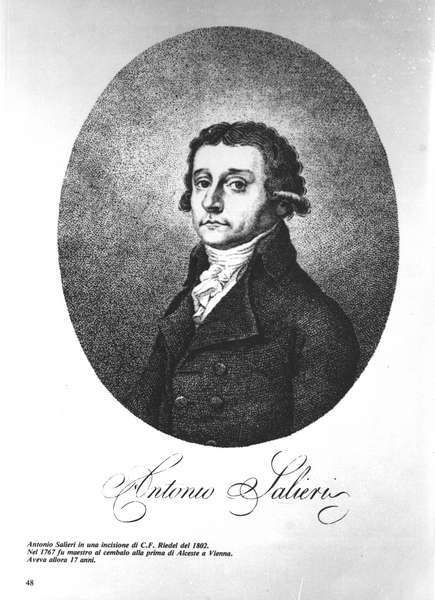 Antonio Salieri 1750-1825, Austrian composer, 1802 by Romanticism