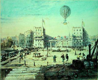 New Hungerford Market open July 2nd 1833 by Romanticism
