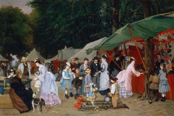 At The Fair,1877 by Romanticism