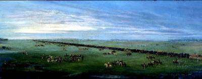 The Camp on the March  The Passage of Batei 1865 by Romanticism