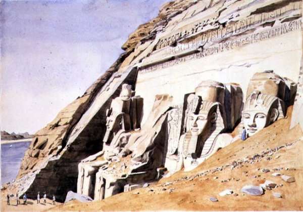No.1081 Front of the Great Temple at Abu Simbel, c.1845 by Romanticism