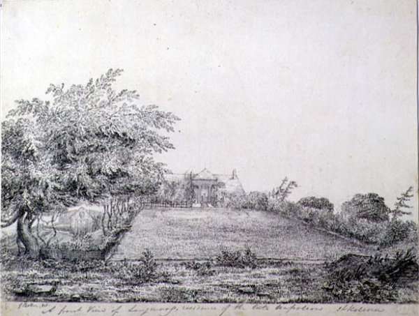 A Front View of Napoleon Is Longwood Residence in the Late Afternoon, St. Helena, 1821 by Romanticism