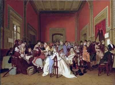 Second Class Waiting Room II by Romanticism