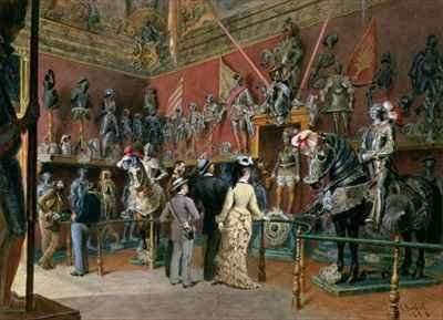The first Armoury Room of the Ambraser Gallery in the Lower Belvedere by Romanticism