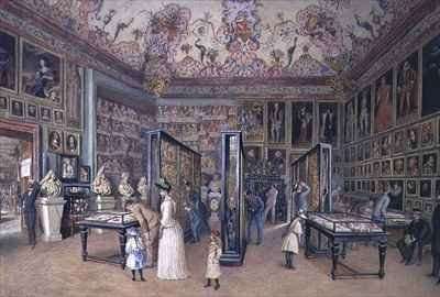 The Genealogy Room of the Ambraser Gallery in the Lower Belvedere by Romanticism