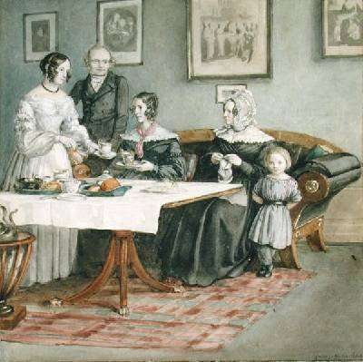 Professor Johannes Classen 1805-91 and Family 1840 by Romanticism