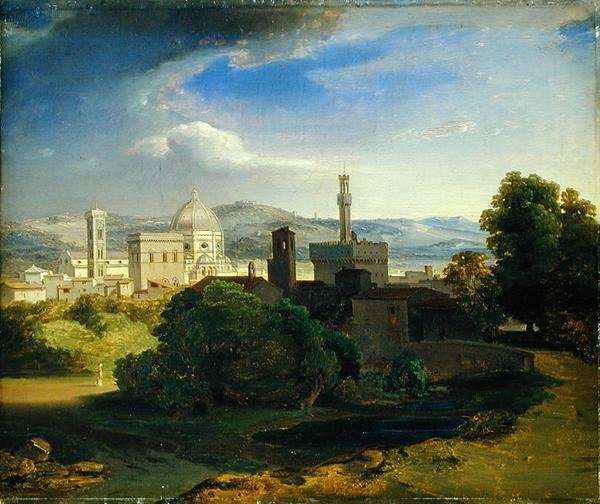 View over Florence, c.1829 by Romanticism
