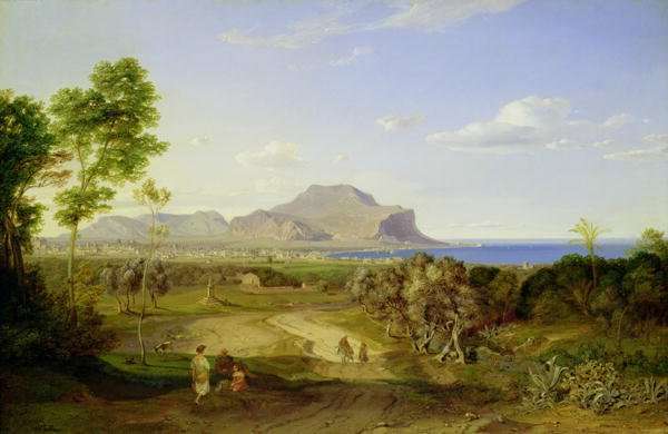 View over Palermo, 1828 by Romanticism