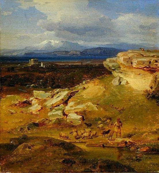 Landscape near Corinth, c.1835 by Romanticism