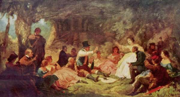 The Picnic, c.1864 by Romanticism