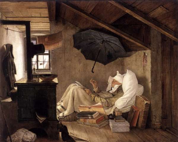 The Poor Poet 1835 by Romanticism