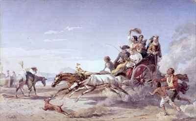 Frantic Neapolitan Barouche by Romanticism