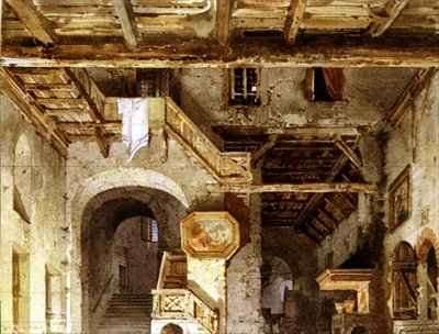 Set design for La Forza del Destino by Romanticism