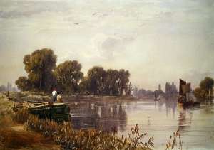 View of the Thames by Romanticism