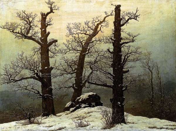 Dolmen In The Snow by Romanticism