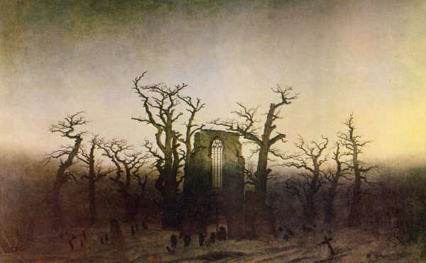 The Abbey in the Oakwood 1809_10 by Romanticism