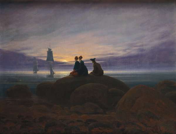 Moonrise by the Sea c. 1822 by Romanticism