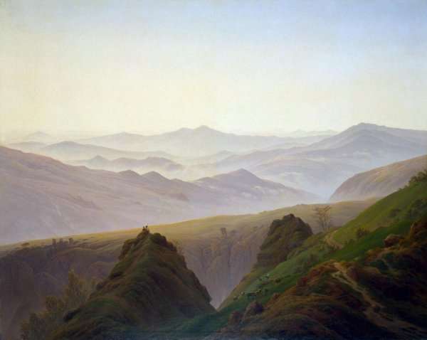 Morning in the Mountains 1822-23 by Romanticism