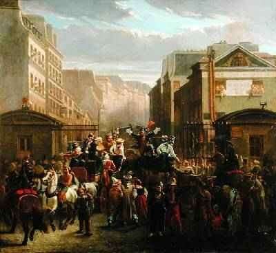 Descente de la Courtille Belleville by Romanticism